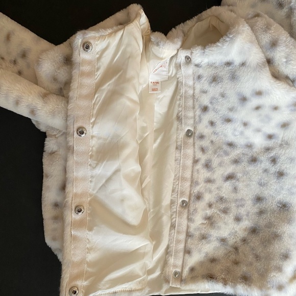 Cat & Jack Fleece Super Soft Jacket Leopard S( 6/6X) - Picture 9 of 11